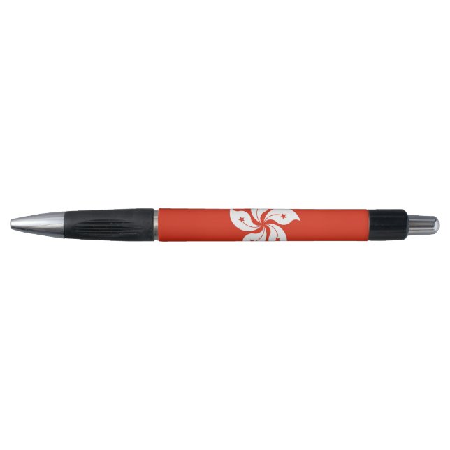 Stylo patriotique avec drapeau de Hong Kong (Devant)