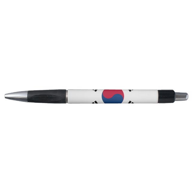 Stylo patriotique avec drapeau de la Corée du Sud (Devant)