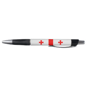 Stylo patriotique avec drapeau de la Géorgie