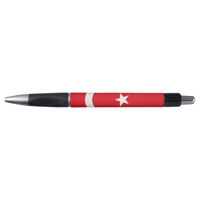 Stylo patriotique avec drapeau de la Turquie (Devant)
