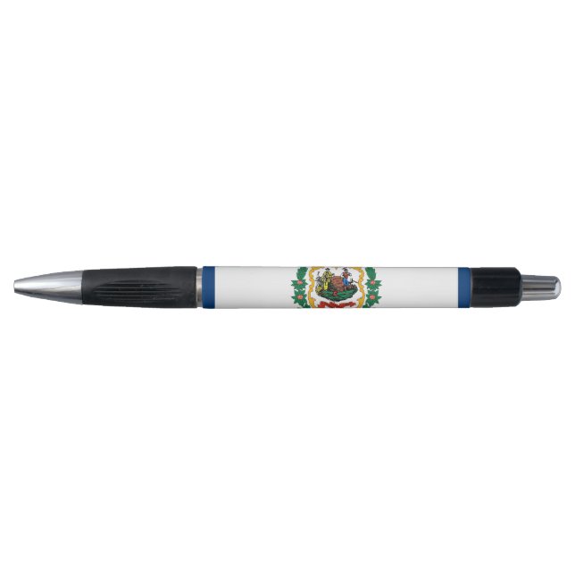 Stylo patriotique avec drapeau de l'état de Virgin (Devant)