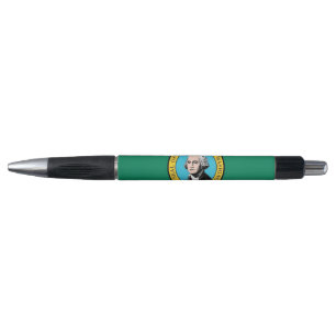 Stylo patriotique avec drapeau de l'État de Washin
