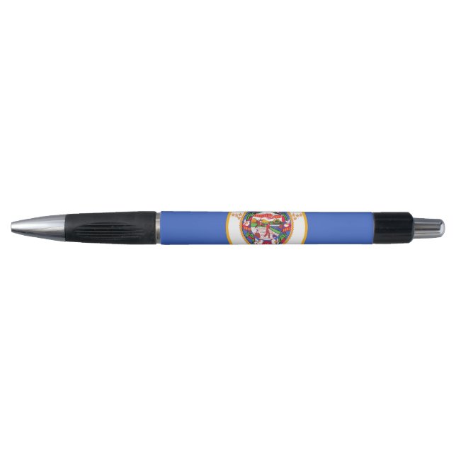 Stylo patriotique avec drapeau de l'État du Minnes (Devant)