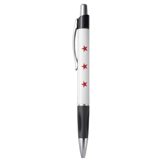 Stylo patriotique avec drapeau de Washington DC, U (Haut (Vertical))