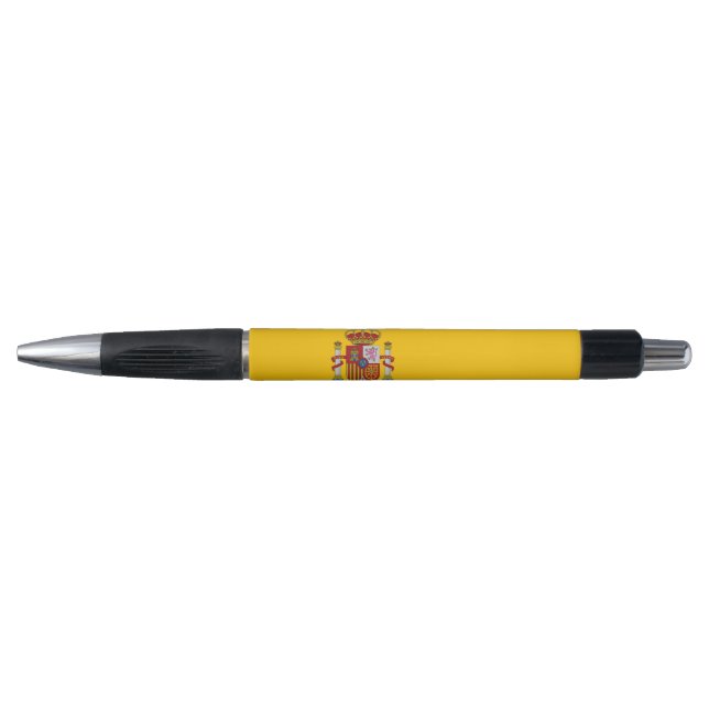 Stylo patriotique avec drapeau d'Espagne (Devant)