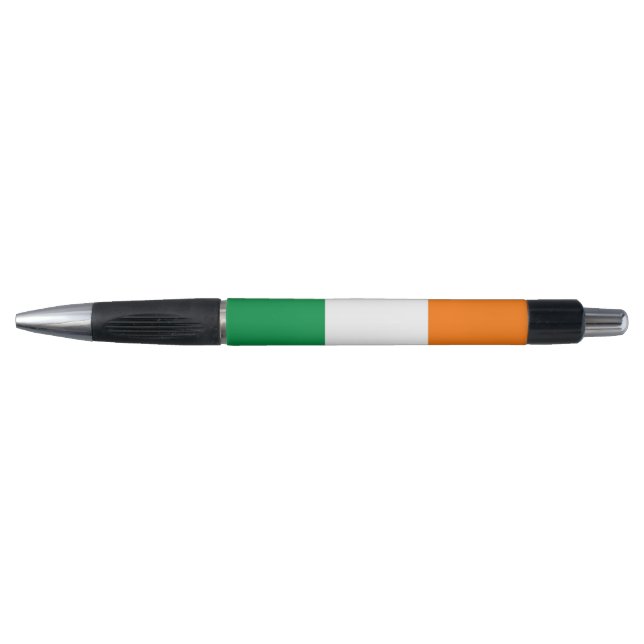 Stylo patriotique avec drapeau d'Irlande (Devant)
