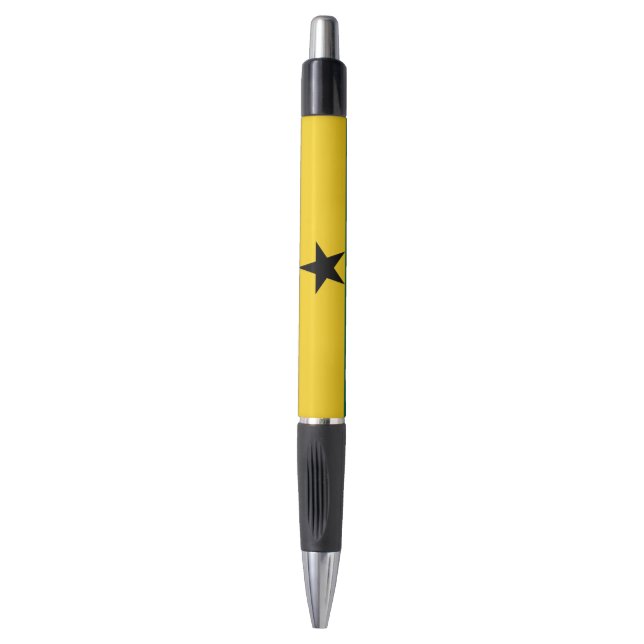 Stylo patriotique avec drapeau du Ghana (Devant (Vertical))