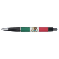 Stylo patriotique avec drapeau du Mexique