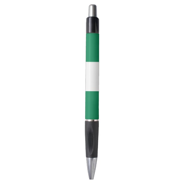 Stylo patriotique avec drapeau du Nigeria (Devant (Vertical))