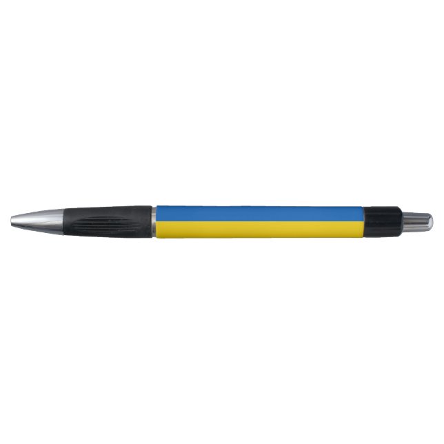 Stylo patriotique avec drapeau d'Ukraine (Devant)