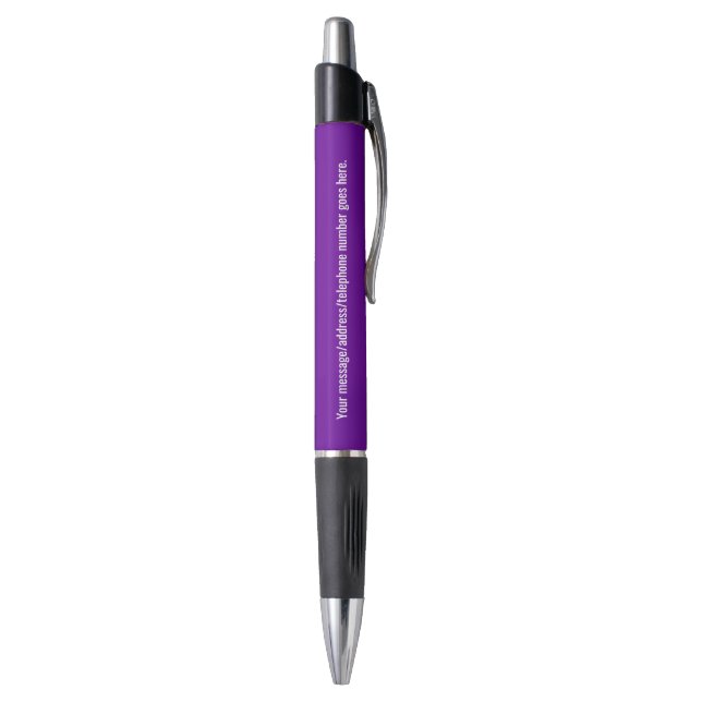 Stylo Personnalisable violet (Bas (Vertical))