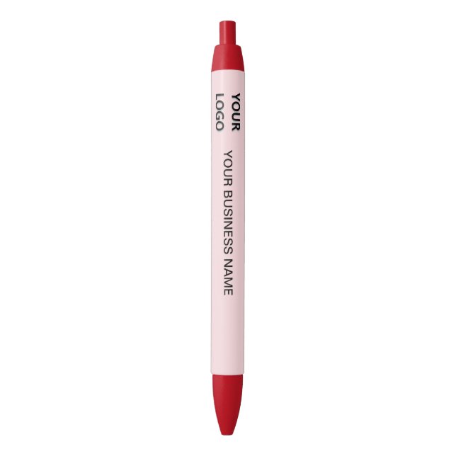 Stylo personnalisé avec le nom et le logo de votre (devant Vertical)