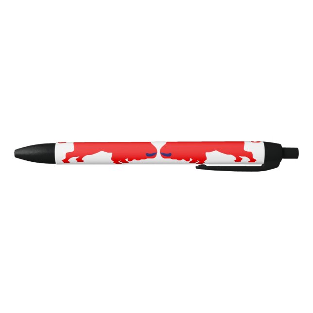 Stylo personnalisé Bulles rouges (Bas)
