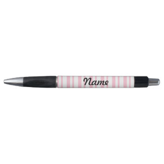 Stylo personnalisé rayure rose
