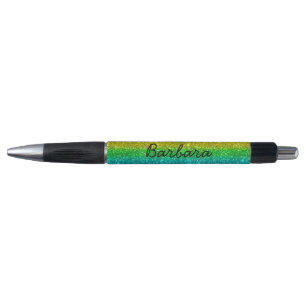 Stylo Personnaliser Paillettes Arc-en-ciel 