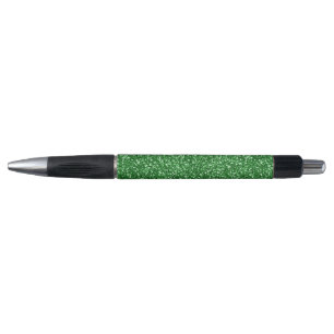 Stylo Peut Vert Paillettes