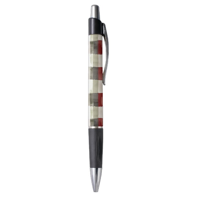 Stylo Pine Vert ivoire Rouge rayures Noël (Bas (Vertical))