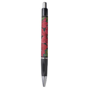 Stylo Poinsététie Vibrante En Aquarelle