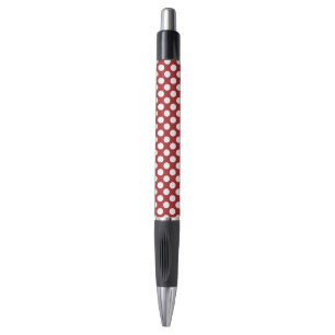 Stylo Pois rouges, Motif à points polka, points, pointil