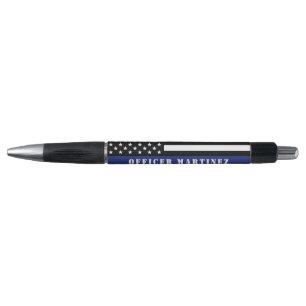 Stylo Police personnalisée Police de ligne bleue mince