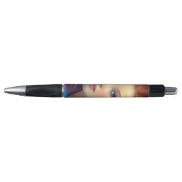 Stylo Portrait de cheveux arc-en-ciel enchanté