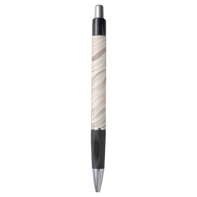 Stylo Poster de animal Zebra Crème Rose (Devant (Vertical))