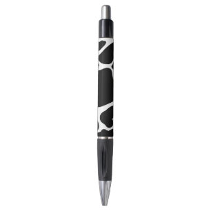 Stylo Pots de vache noir simple Animal