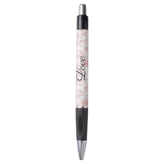 Stylo Pretty Pink Roses Floral Love (Devant (Vertical))