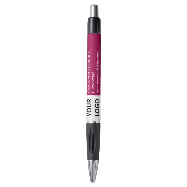 Stylo professionnel promotionnel Votre logo Texte  (Devant (Vertical))