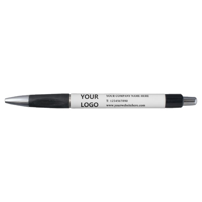 Stylo promotionnel professionnel avec logo et text (Devant)