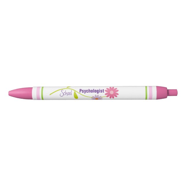 Stylo psychologue Pink Floral (Devant)