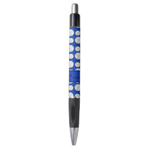 Stylo Rayure bleue de volleyballs bleus nommés faits su