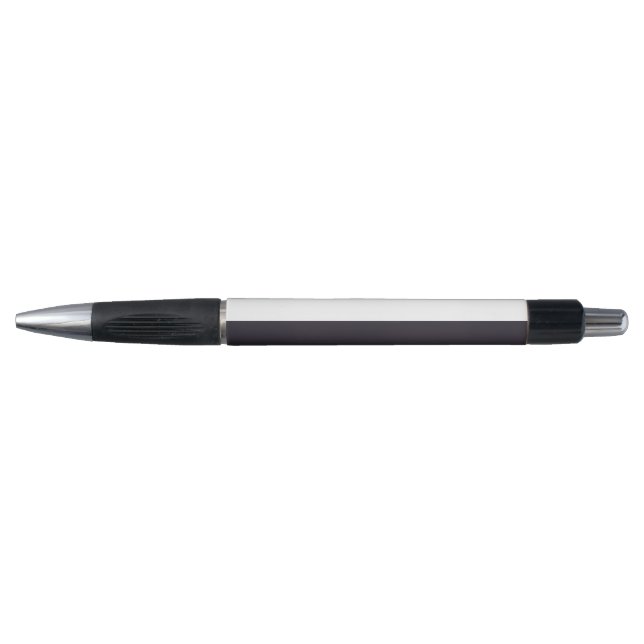Stylo Rayures Extra Large Simples Blanc et Violet Foncé (Devant)