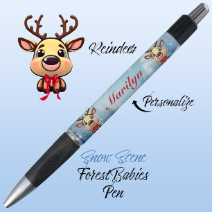Stylo Reindeer mignonne Drôle Xmas Deer avec Antlers 🦌