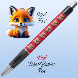 Stylo Renard rouge, Forêt Whimsical Unique Mignonne Anim