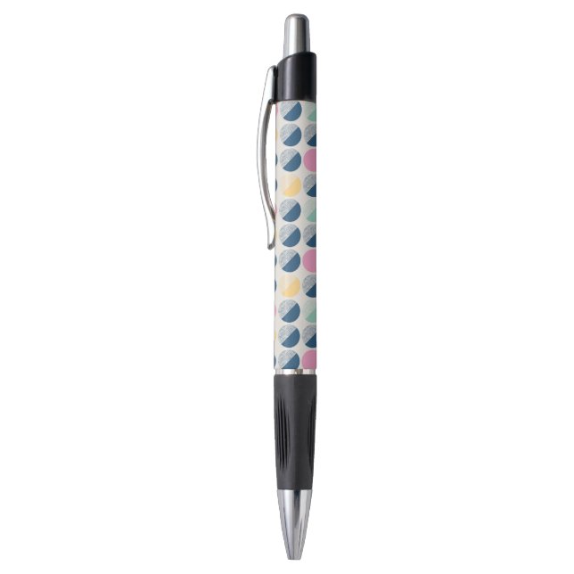 Stylo Rétro motif de demi-cercle (Haut (Vertical))