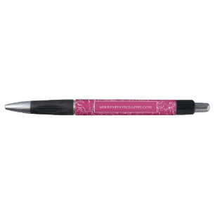 Stylo Rose Pivoine Floral Personnalisé