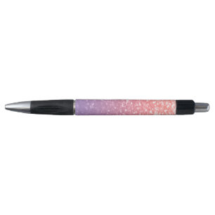 Stylo Rose rose violet lavande faux pétille parties scin
