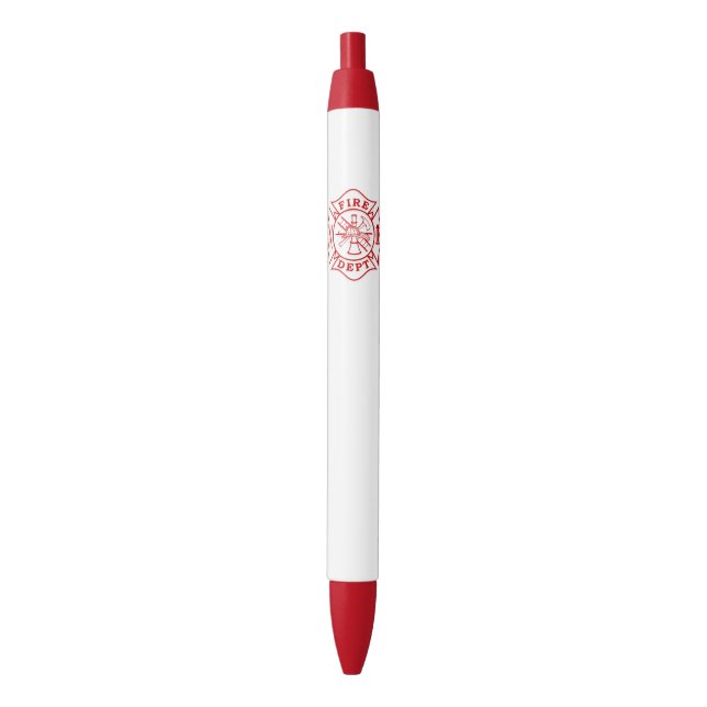 Stylo rouge d'équilibre de croix maltaise de (devant Vertical)