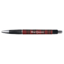 Stylo rouge et noir classique de coutume de plaid