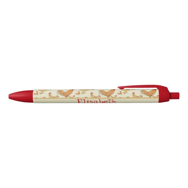 Stylo Rouge La conception Brown de poulet personnalisent (Haut)