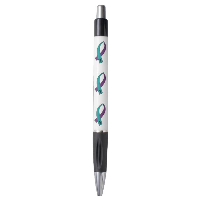 Stylo Ruban de conscience de suicide (Devant (Vertical))