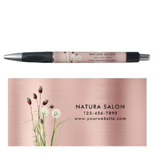 Stylo Salon fleur sauvage Business Promotionnels Rose Go
