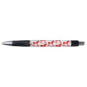 Stylo Scandinave Noël Cheval Rocking Motif