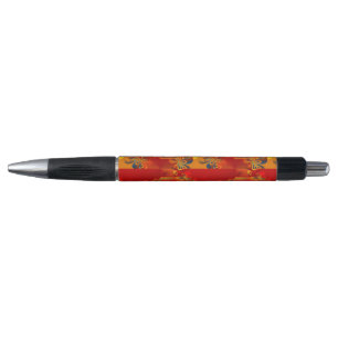 Stylo Seamless Graphic Design - rouge orange I