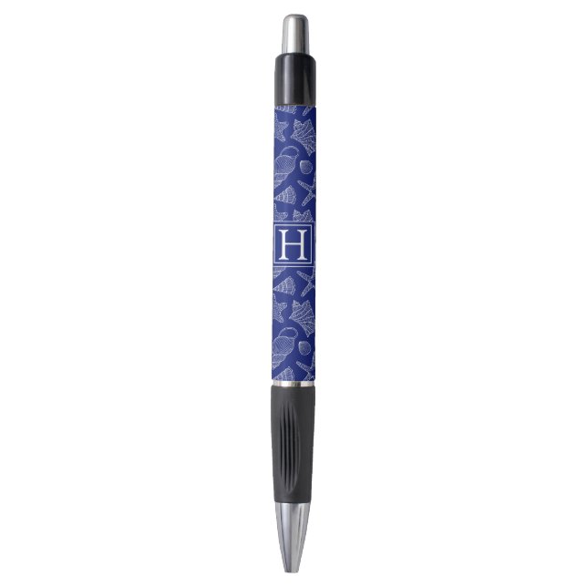 Stylo Shell bleu lumineux modèlent | ajoutent votre (Devant (Vertical))