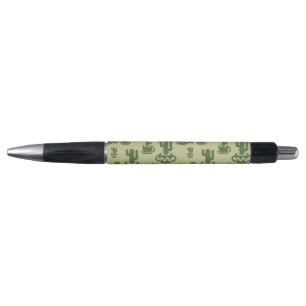 Stylo Silhouette de cactus succulent en tasses et pots