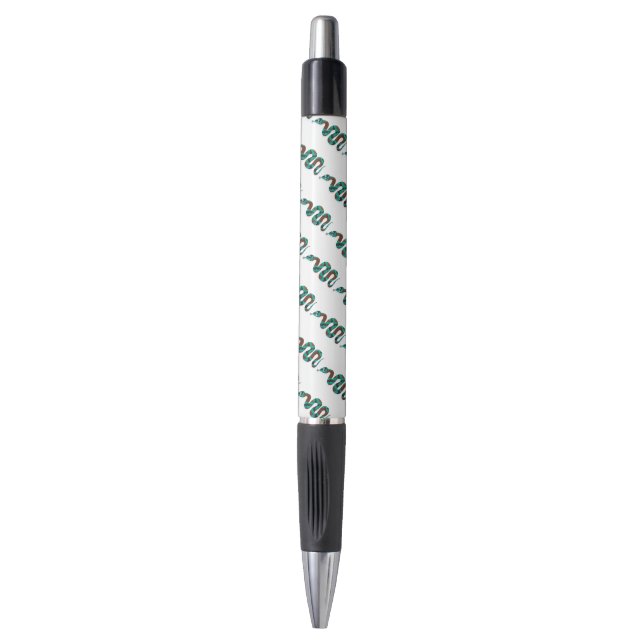 Stylo Silhouette d'impression Brown et Turquoise de serp (Devant (Vertical))