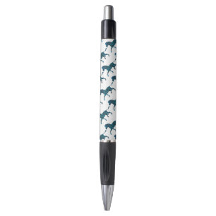 Stylo Silhouette noir et bleu Zebra