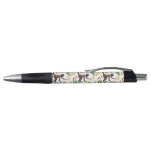 Stylo Singes doux jonglant des bananes